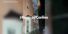 Incendio a Bologna: il video