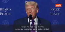 Board of Peace, Trump: "C'&egrave; qualcuno che vuol fare il furbo ma con me non funziona"