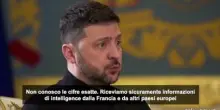 Zelensky: riceviamo informazioni di intelligence dagli Usa come sempre
