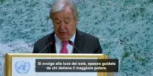 Onu, Guterres: "Sta prevalendo la legge del pi&ugrave; forte"