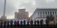 Ucraina, cerimonia in piazza Maidan per il quarto anniversario dell'invasione russa