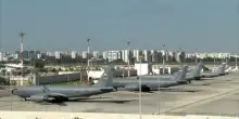 Israele, aerei dell'aeronautica militare Usa all'aeroporto Ben Gurion