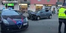 Inseguimento a Modena, auto si schianta contro un'altra macchina