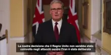Starmer: concesso a Stati Uniti uso basi Uk contro missili iraniani
