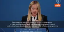 Piano Mattei, Meloni: &Egrave; un programma di cooperazione tra pari