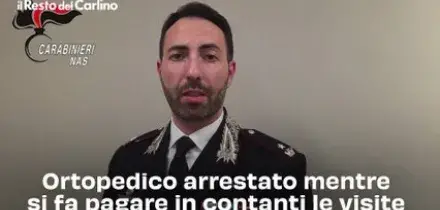 Ortopedico arrestato mentre si fa pagare in contanti le visite