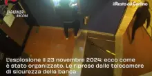 Banda del bancomat, il video del colpo all'Intesa San Paolo di Corinaldo