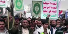 Manifestazioni nello Yemen e in Iraq a sostegno di Iran, palestinesi e Libano