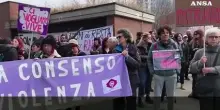 Presidio di "Non Una di Meno" contro il ddl Bongiorno a Torino