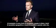 Iran, Macron dalla Charles de Gaulle: "Ci sono rischi di escalation"