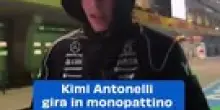 Kimi Antonelli gira in monopattino e poi ringrazia i tifosi dopo la pole