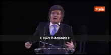 Milei all'Economic Forum a Madrid: I valori giudaico-cristiani sono il fondamento dell'Occidente