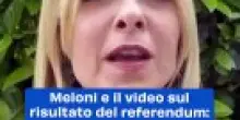 Meloni e il video sul risultato del referendum: "Gli italiani hanno deciso. E noi lo rispettiamo"