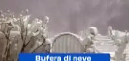 Bufera di neve a Pavullo nel Frignano, Appennino modenese