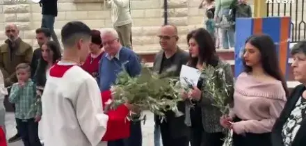 Gaza City, i cristiani celebrano la Domenica delle palme