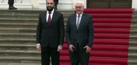 Steinmeier riceve il presidente siriano al-Sharaa a Berlino