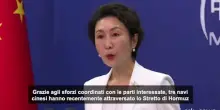 Pechino esprime "gratitudine" dopo passaggio tre navi cinesi a Hormuz