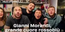 Gianni Morandi, grande cuore rossobl&ugrave;