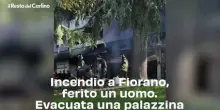 Incendio a Fiorano, ferito un uomo. Evacuata una palazzina