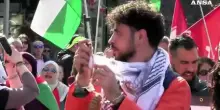 Corteo propal a Milano, nel mirino la condizione dei detenuti palestinesi