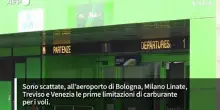 Scattano restrizioni sui carburanti per gli aerei in alcuni aeroporti italiani