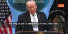 Trump: Kim Jong-un mi considera un amico, Biden lo chiamava 'mentalmente ritardato'