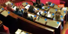 Bagarre Senato tra Malan (FdI) e i Cinque Stelle su antimafia, urla in Aula