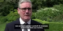 Starmer: "furioso" per assenza comunicazione su Mandelson