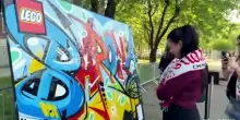 Un murales da record alla Barona di Milano per Marracash