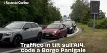 Traffico in tilt sull'A14, code a Borgo Panigale: video