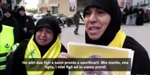 Funerale di massa delle vittime Hezbollah nel sud del Libano
