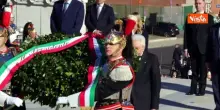 Mattarella depone una corona d'alloro a Altare della Patria per l'81&deg; Anniversario della Liberazione