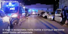 Incendio a Forl&igrave;, 21 evacuati nel rogo alle case popolari: il video