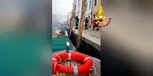 Venezia: incendio di un&rsquo;imbarcazione. Ferito il proprietario