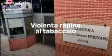 Violenta rapina al tabaccaio: il video