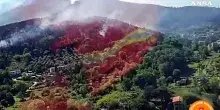 Monte Faeta, incendio ancora molto attivo: bruciati 800 ettari