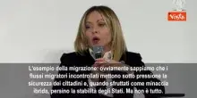 Meloni: Immigrazione parte di policrisi globale, va affrontata con la cooperazione non da soli