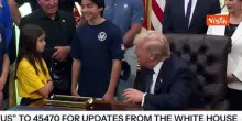 Trump a una bambina: Forse sei troppo bassa per la pallavolo, meglio provare il calcio