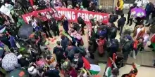 Presidio e corteo contro il padiglione di Israele alla Biennale di Venezia