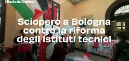 Sciopero a Bologna contro la riforma degli istituti tecnici