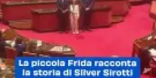 La piccola Frida racconta la storia di Silver Sirotti in Senato: lunghi applausi