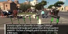 Monopattini elettrici, obbligo di targa entro il 16 maggio, ma c'e' rischio ritardi