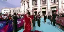 Tappeto turchese per la cerimonia di apertura dell'Eurovision a Vienna