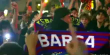 Calcio, il Barcellona campione di Spagna, dopo la vittoria col Real