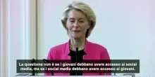 Von der Leyen: ipotesi di posticipare accesso social media per bambini