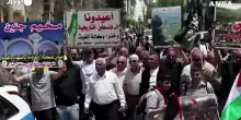 Palestinesi in corteo ieri a Ramallah per il 78esimo anniversario della Nakba