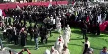 Gaza City, palestinesi in festa per un matrimonio plurimo