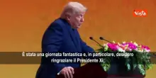 Trump: Voglio ringraziare il mio amico Xi Jinping per questa bellissima giornata