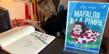 Altan inaugura mostra Mafalda e La Pimpa: entrambe occupate col mondo