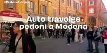 Auto travolge pedoni a Modena, il video subito dopo l'incidente